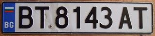 bulgarian plate format.